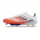 Adidas Scarpa F50+ Elite FG Ftwr Bianco Rosso Solare Blu Lucido