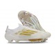 Adidas Scarpa F50+ Elite FG Ftwr Bianco Oro Met Ftwr Bianco