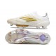 Adidas Scarpa F50+ Elite FG Ftwr Bianco Oro Met Ftwr Bianco