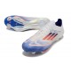 Adidas Scarpa F50+ Elite FG Bianco Blu Lucido Rosso Solare
