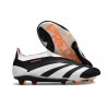 Scarpe da Calcio adidas Predator Elite Laceless FG Nero Bianco Arancione