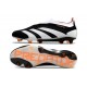 Scarpe da Calcio adidas Predator Elite Laceless FG Nero Bianco Arancione