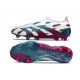Scarpe da Calcio adidas Predator Elite Laceless FG Bianco Blu Rosso