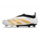 Scarpe da Calcio adidas Predator Elite Laceless FG Bianco Oro
