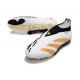 Scarpe da Calcio adidas Predator Elite Laceless FG Bianco Oro
