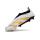 Scarpe da Calcio adidas Predator Elite Laceless FG Bianco Oro