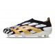 Scarpe da Calcio adidas Predator Elite Laceless FG Nero Bianco Oro