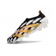 Scarpe da Calcio adidas Predator Elite Laceless FG Nero Bianco Oro