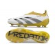 Scarpe da Calcio adidas Predator Elite Laceless FG Bianco Oro Nero