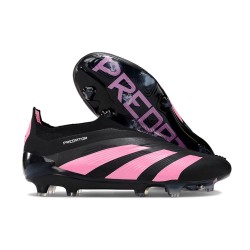 Scarpe da Calcio adidas Predator Elite Laceless FG Nero Rosa