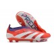 Scarpe da Calcio adidas Predator Elite Laceless FG Rosso Bianco