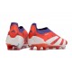Scarpe da Calcio adidas Predator Elite Laceless FG Rosso Bianco