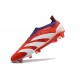 Scarpe da Calcio adidas Predator Elite Laceless FG Rosso Bianco