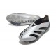 Scarpe da Calcio adidas Predator Elite Laceless FG Argento Nero