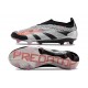 Scarpe da Calcio adidas Predator Elite Laceless FG Nero Argento Rosso