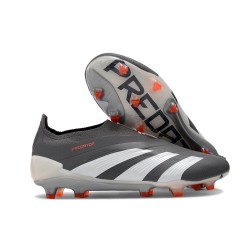 Scarpe da Calcio adidas Predator Elite Laceless FG Nero Bianco