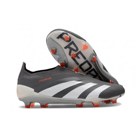 Scarpe da Calcio adidas Predator Elite Laceless FG Nero Bianco