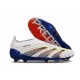 Scarpe da Calcio adidas Predator Elite Laceless FG Bianco Grigio