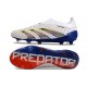 Scarpe da Calcio adidas Predator Elite Laceless FG Bianco Grigio