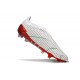 Scarpe da Calcio adidas Predator Elite Laceless FG Bianco Grigio