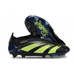 Scarpe da Calcio adidas Predator Elite Laceless FG Nero Verde