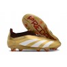 Scarpe da Calcio adidas Predator Elite Laceless FG Oro Bianco Rosso