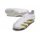 Scarpe da Calcio adidas Predator Elite Laceless FG Bianco Oro