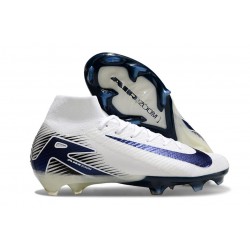 Nike Zoom Mercurial Superfly 10 Elite FG Bianco Blu