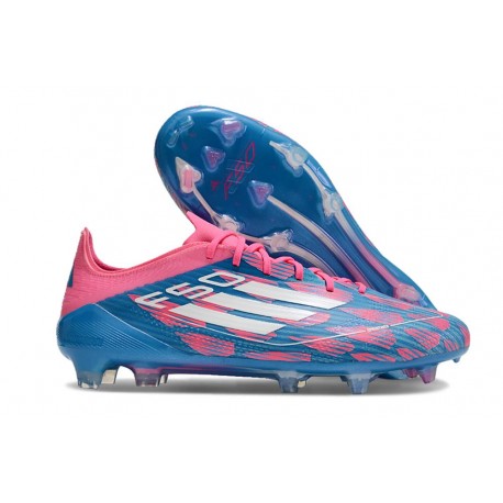 adidas F50 Elite FG Scarpe da Calcio Solar Blu Ftwr Bianco Solar Rosa