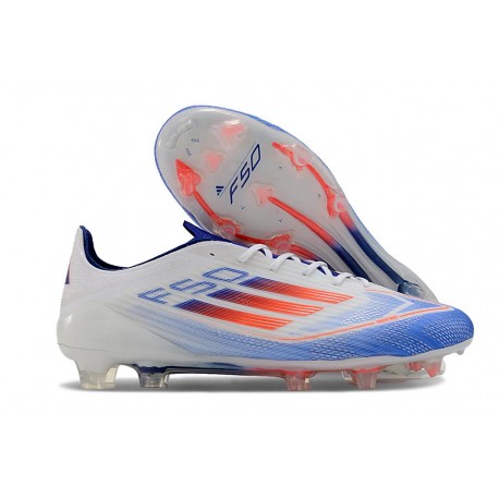 adidas F50 Elite FG Scarpe da Calcio Blu Bianco Rosso