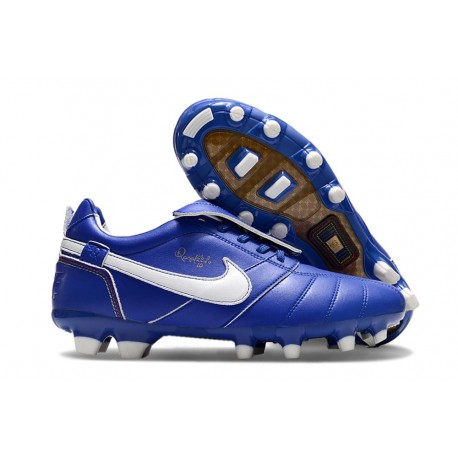 Scarpa Nike Tiempo Legend X Elite FG R10 Blu Bianco