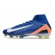 Nike Mercurial Superfly 10 Elite FG Blu Bianco Arancio