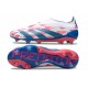 adidas Predator Elite Laceless FG Ftwr Bianco Solar Blu Solar Rosa