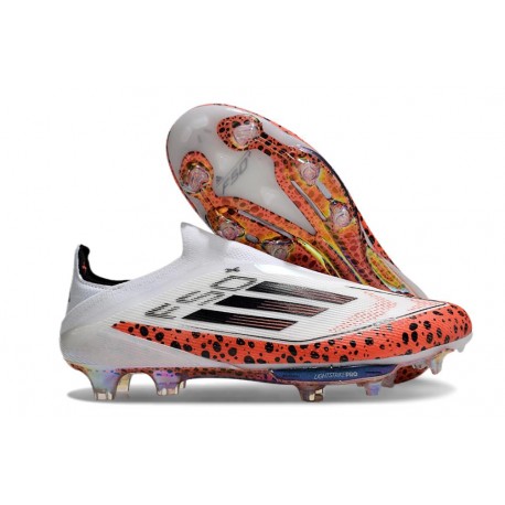 Scarpe da Calcio Adidas F50+ LL FG X Messi Bianco Rosso Nero