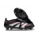 Adidas Predator 25 Elite Foldover Tongue FG Nero Grigio 4 Rosso Lucido