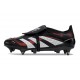 Adidas Predator 25 Elite Foldover Tongue FG Nero Grigio 4 Rosso Lucido