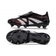 Adidas Predator 25 Elite Foldover Tongue FG Nero Grigio 4 Rosso Lucido