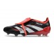 Adidas Predator 25 Elite Foldover Tongue FG Nero Bianco Rosso Vivido