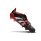 Adidas Predator 25 Elite Foldover Tongue FG Nero Bianco Rosso Vivido