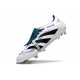 Adidas Predator 25 Elite Foldover Tongue FG Bianco Nero Ciano 