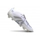 Adidas Predator 25 Elite Foldover Tongue FG Bianco Argento Metallico Royal Acceso