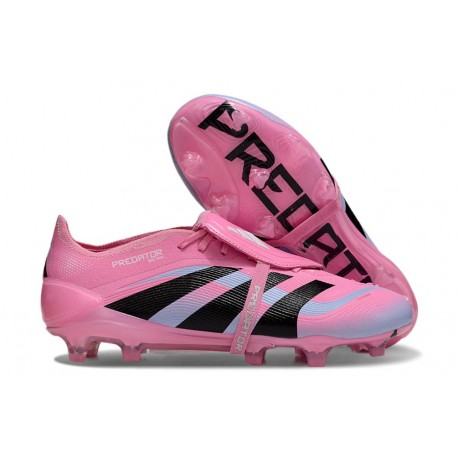 Adidas Predator 25 Elite Foldover Tongue FG Rosa Nero