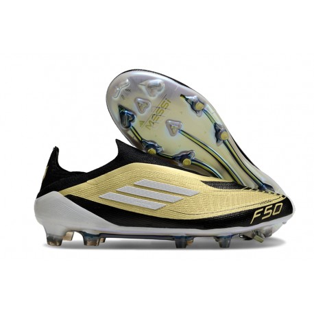 adidas F50 Elite LL FG Nuovo Oro Met Nero Bianco
