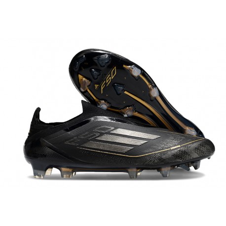 adidas F50 Elite LL FG Nuovo Nero Core Ferro Metallizzato Oro Met
