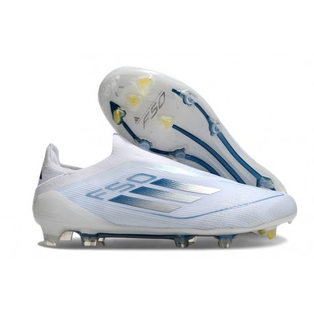 adidas F50 Elite LL FG Nuovo Bianco Blu