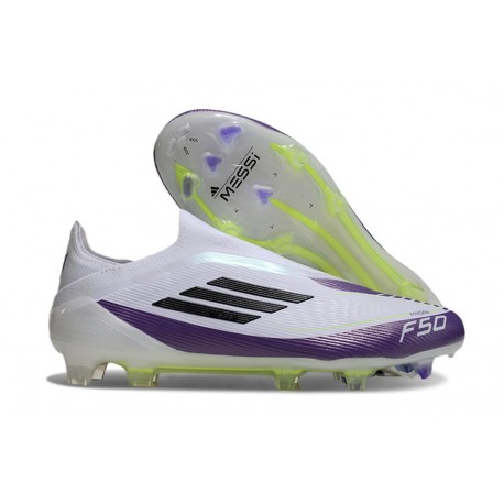 adidas F50 Elite LL FG Nuovo X Messi Ftwr Bianco Nero Core Unity Viola