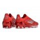 adidas F50 Elite LL FG Nuovo Rosso Argento
