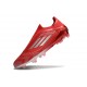 adidas F50 Elite LL FG Nuovo Rosso Argento
