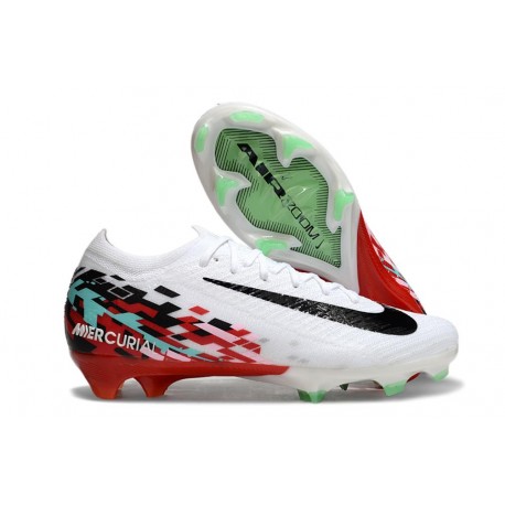 Scarpe Nike Zoom Mercurial Vapor XVI Elite FG Bianco Rosso Nero