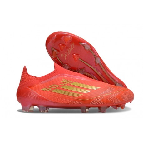 adidas F50 Elite LL FG Nuovo Rosso Solare Oro Met Rosso Vivace